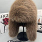 2024 New Autumn And Winter Plush Imitation Fox Fur Hat