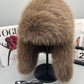 2024 New Autumn And Winter Plush Imitation Fox Fur Hat