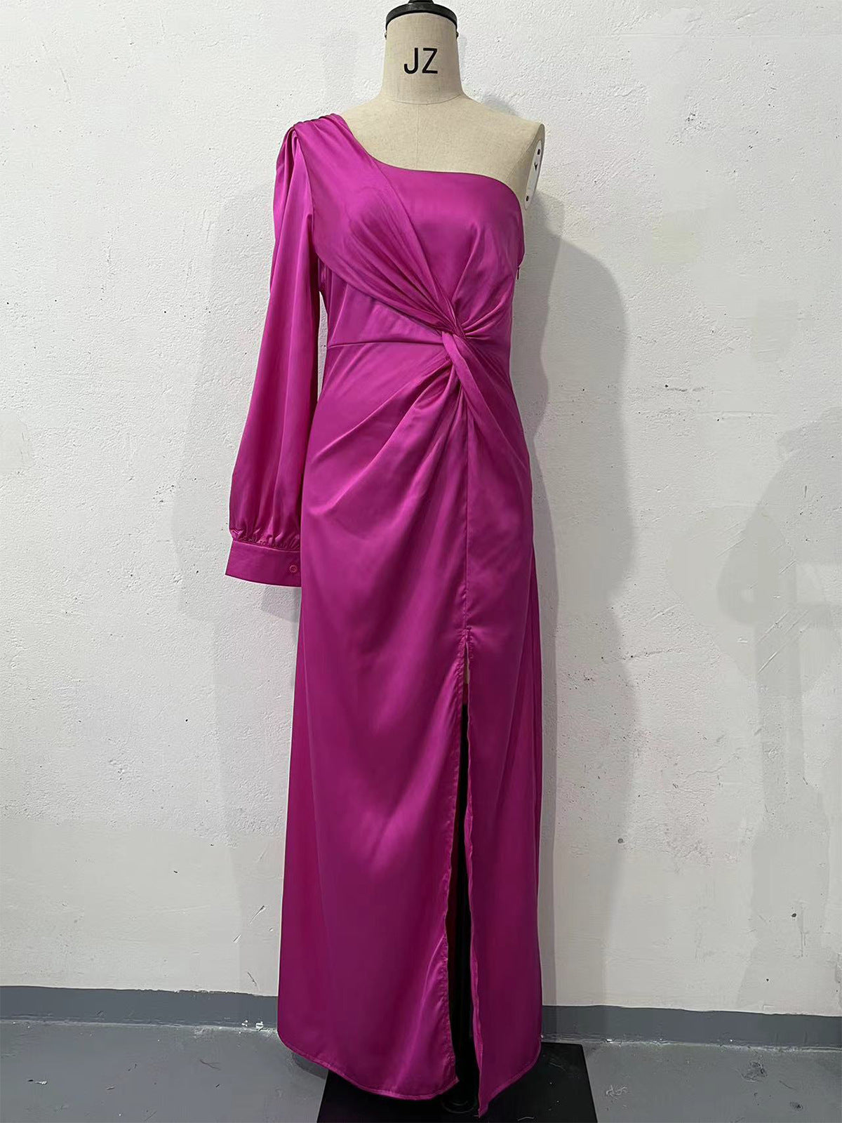 Robe Longue Asymétrique Une Épaule