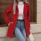 Manteau Laine Femme Simple Boutonnage - Élégant Mi-Long.