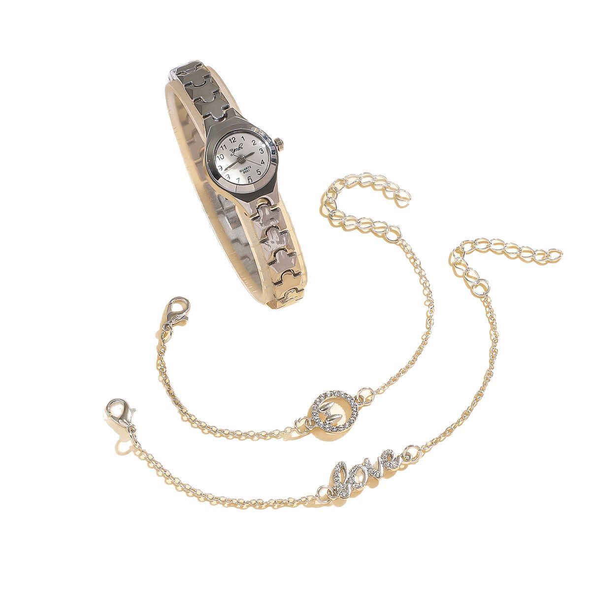 Fashionable Steel-band Bracelet Womens Watch For Ladies