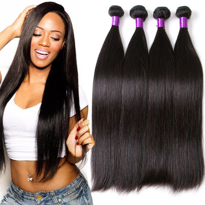 Extensions Cheveux Naturels Brésiliens Lisses - Qualité Premium