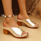 Fashion Large Size Thick Heel Slippers For Women