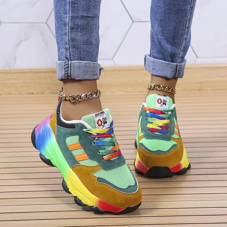 Baskets Dad Shoes Multicolores Femme