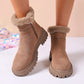 Insulated Cotton-padded Shoes Martin Boots Plus Size Thick Bottom Chunky Heel Bootie