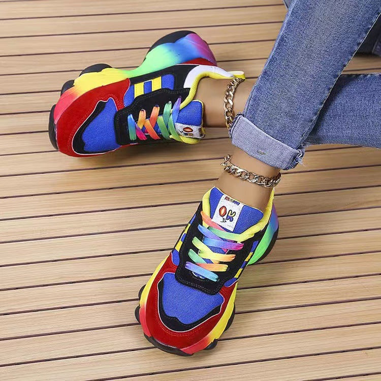 Baskets Dad Shoes Multicolores Femme