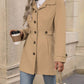 Manteau Laine Femme Simple Boutonnage - Élégant Mi-Long.
