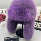 2024 New Autumn And Winter Plush Imitation Fox Fur Hat