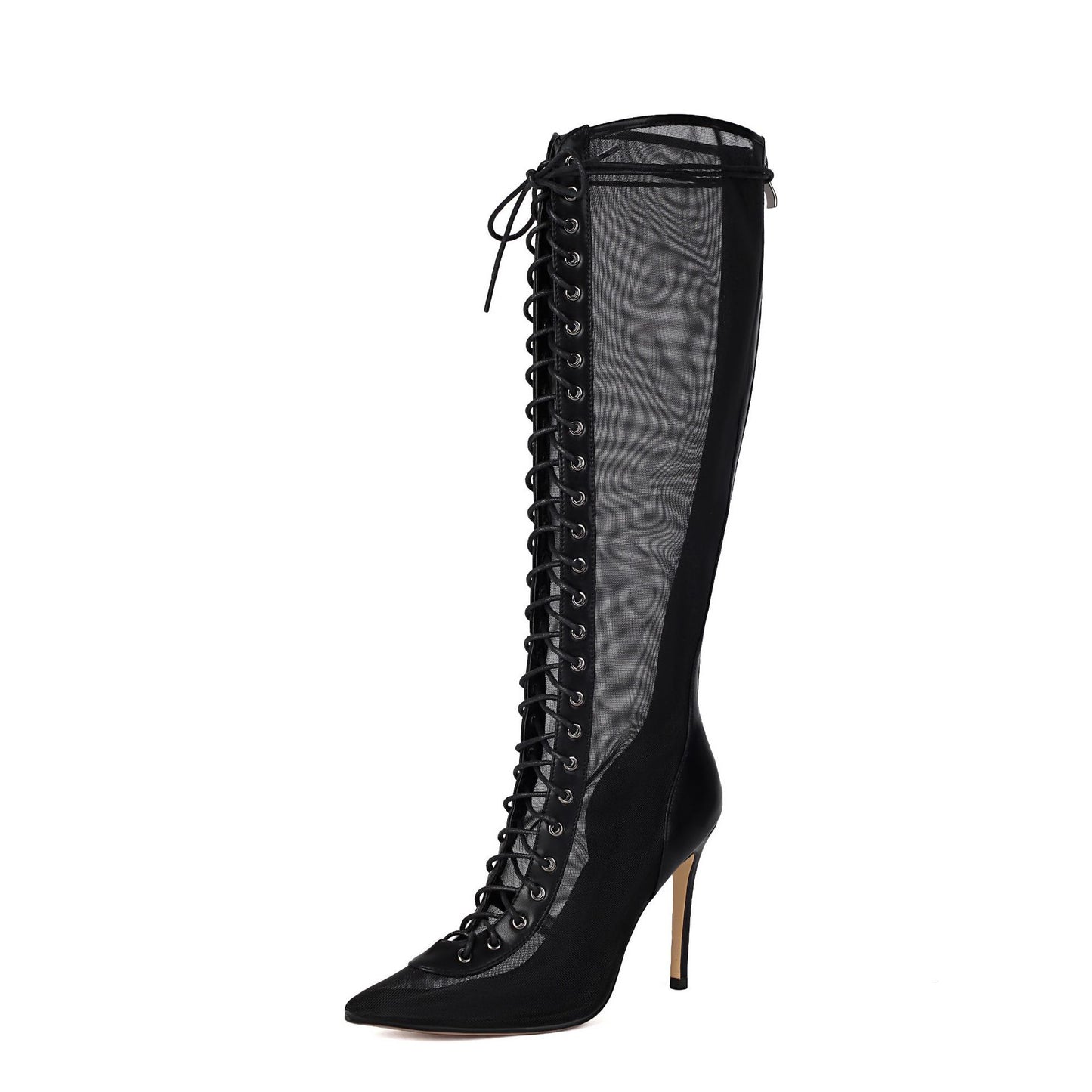 Sandales Montantes Léopard Talons