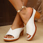 Fashion Large Size Thick Heel Slippers For Women