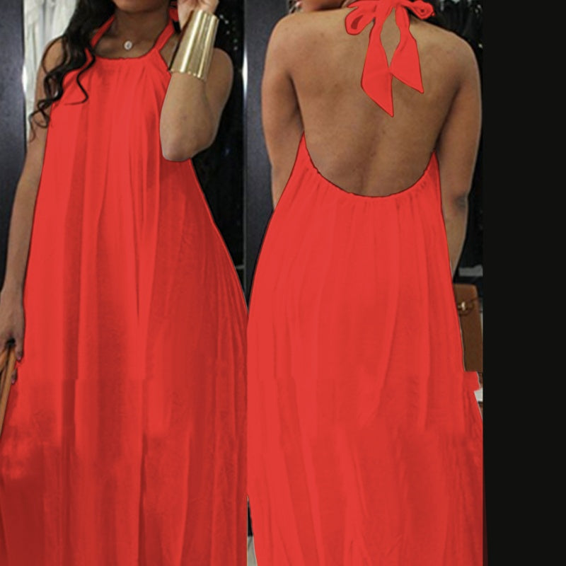: Robe Bohème Candy Bretelles – Maxi Colorée Taille Haute