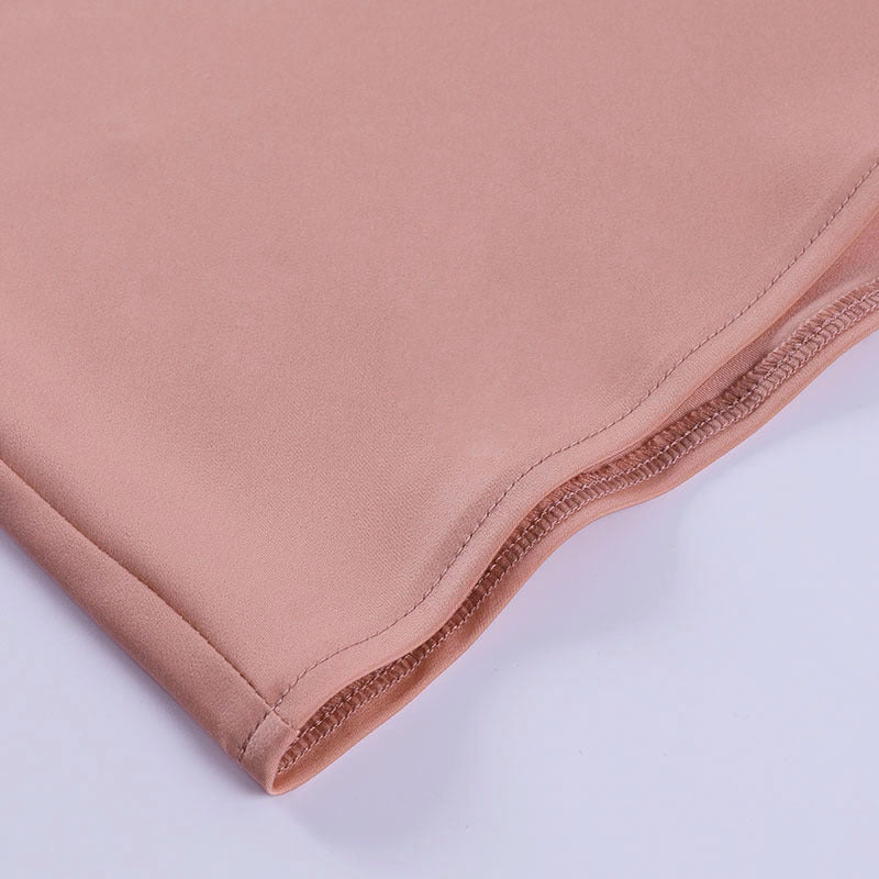 Robe Satin Mini Dos Nu Col V Sans Manches Soirée Été