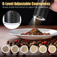 1Pc  Electric Pepper Grinder USB Rechargeable Pepper Mill Automatic Salt Grinder With 6 Adjustable Coarseness LED Light 110ML Container One Hand Operation For Kitchen Essential.